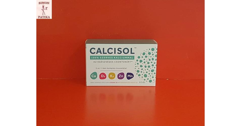 Calcisol szerves Ca D3 K2 vitamin Cink 30db Simon Webpatika